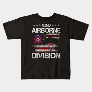 Proud U.S 82nd AIRBORNE Division Veterans Day Kids T-Shirt